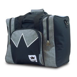 Brunswick Edge Single Tote Grey/Black Bowling Bags