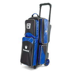 Brunswick Edge Triple Roller Blue Bowling Bags