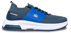 Brunswick Mens Alpha Max Grey/Navy Bowling Shoes
