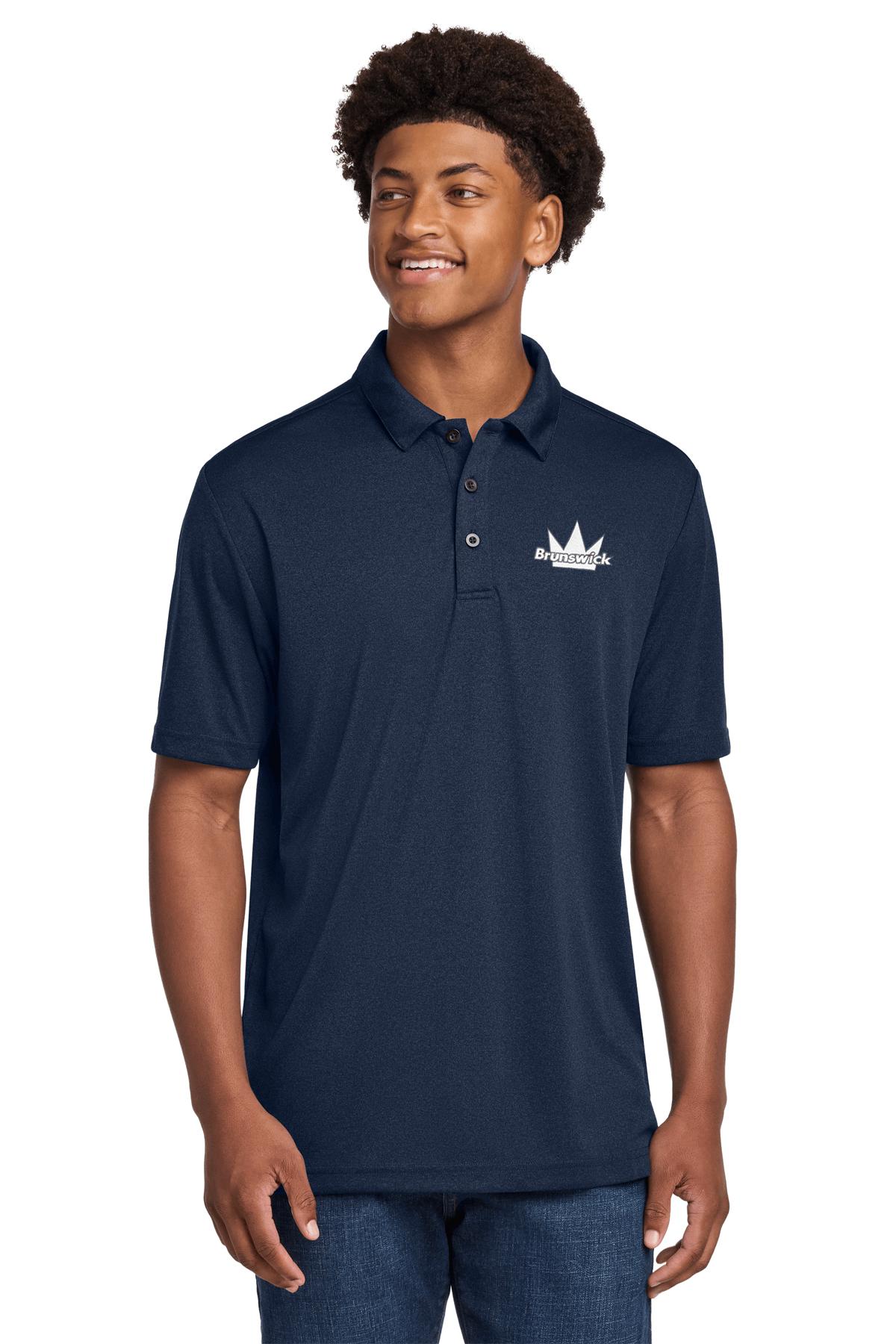 Brunswick Mens Heather Polo Dark Royal