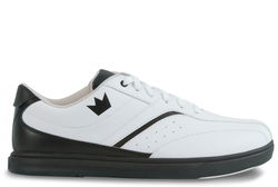 Brunswick Mens Vapor White/Black Bowling Shoes
