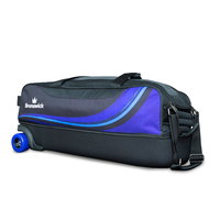 Brunswick Punisher Plus Triple Tote Black/Blue ALT Image