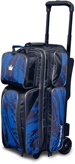 Brunswick Punisher Triple Roller Blue Bowling Bags