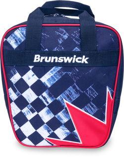 Brunswick Spark Single Tote Checkered Flag Bowling Bags