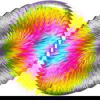 Brunswick Tie-Dye Burst Viz-A-Ball MAIN Image