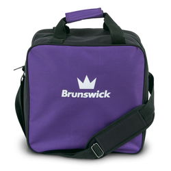 Brunswick TZone Single Tote Purple Bowling Bags