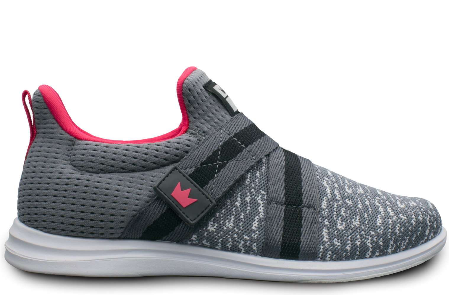 Brunswick Womens Versa Grey/Pink Bowling Shoes + FREE SHIPPING