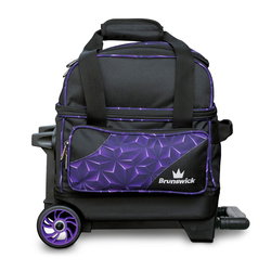 Brunswick Zone Single Roller Purple Prism Bowling Bags