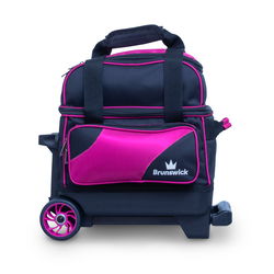 Brunswick Zone Single Roller Raspberry Bowling Bags