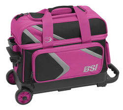 BSI Dash Double Ball Roller Black/Pink Bowling Bags