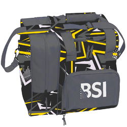 BSI Deluxe Single Tote Yellow/Black Bowling Bags