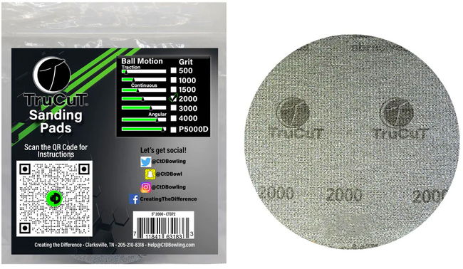CtD TruCut 2000 Grit Sanding Pad