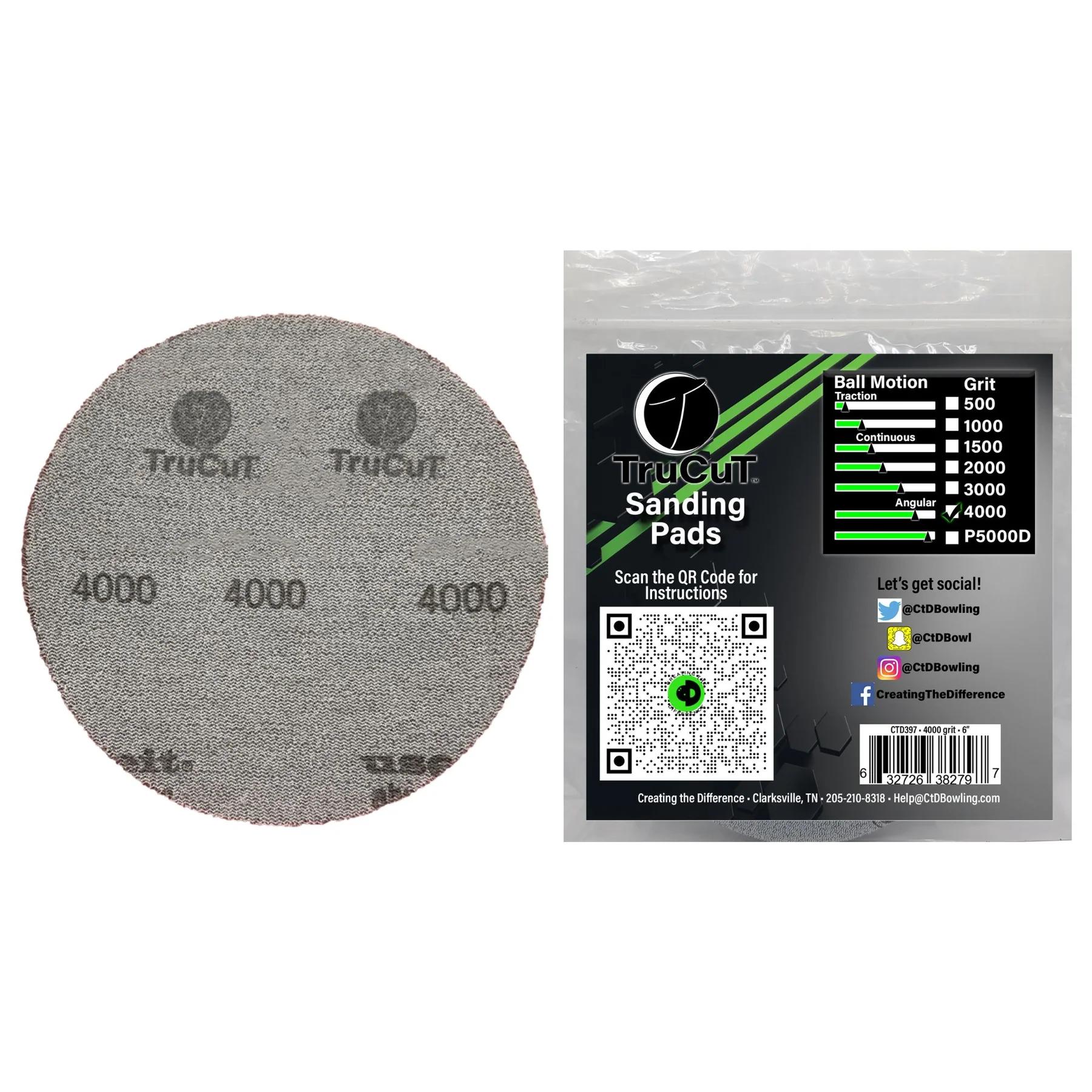 CtD TruCut 4000 Grit Sanding Pad 6"