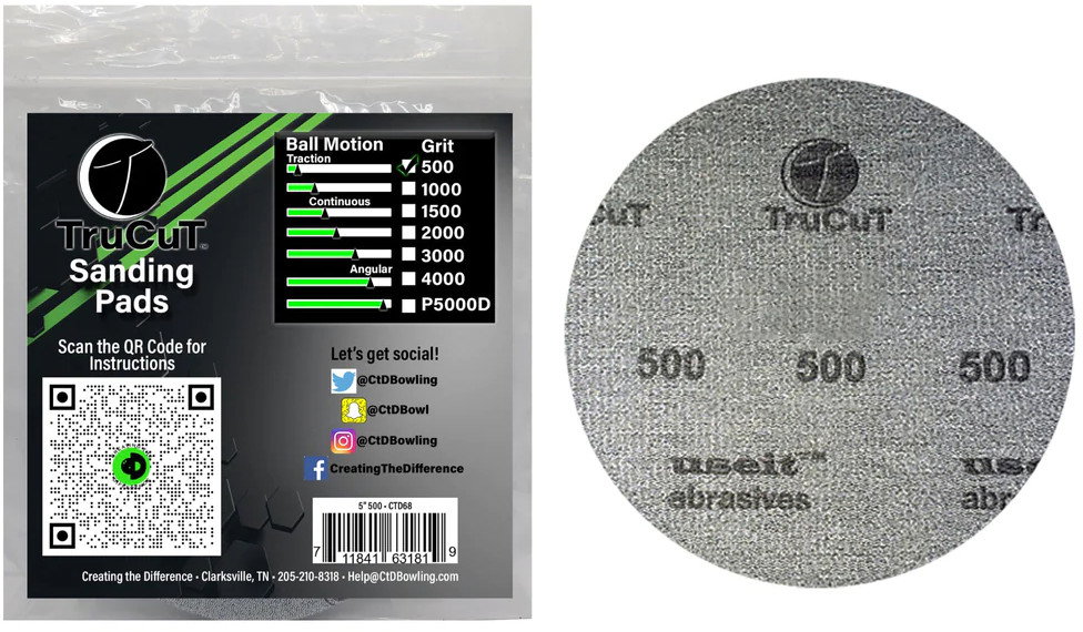 CtD TruCut 500 Grit Sanding Pad