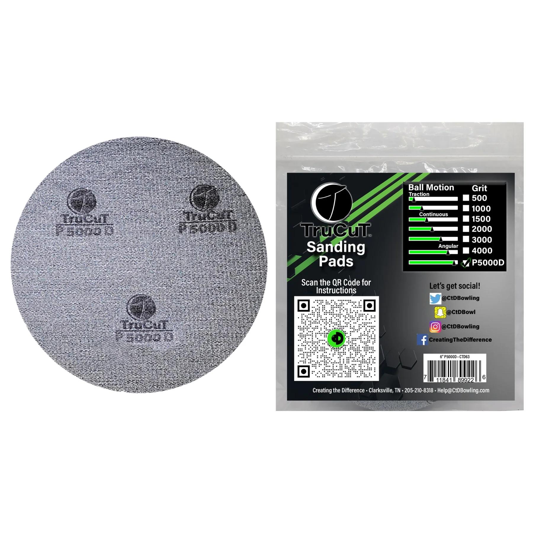 CtD TruCut 5000 Grit Sanding Pad 6"