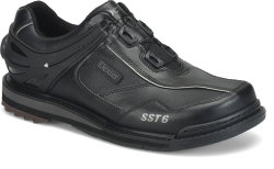Dexter Mens SST 6 BOA Hybrid BOA Black Gunmetal Right Hand Wide Width Bowling Shoes