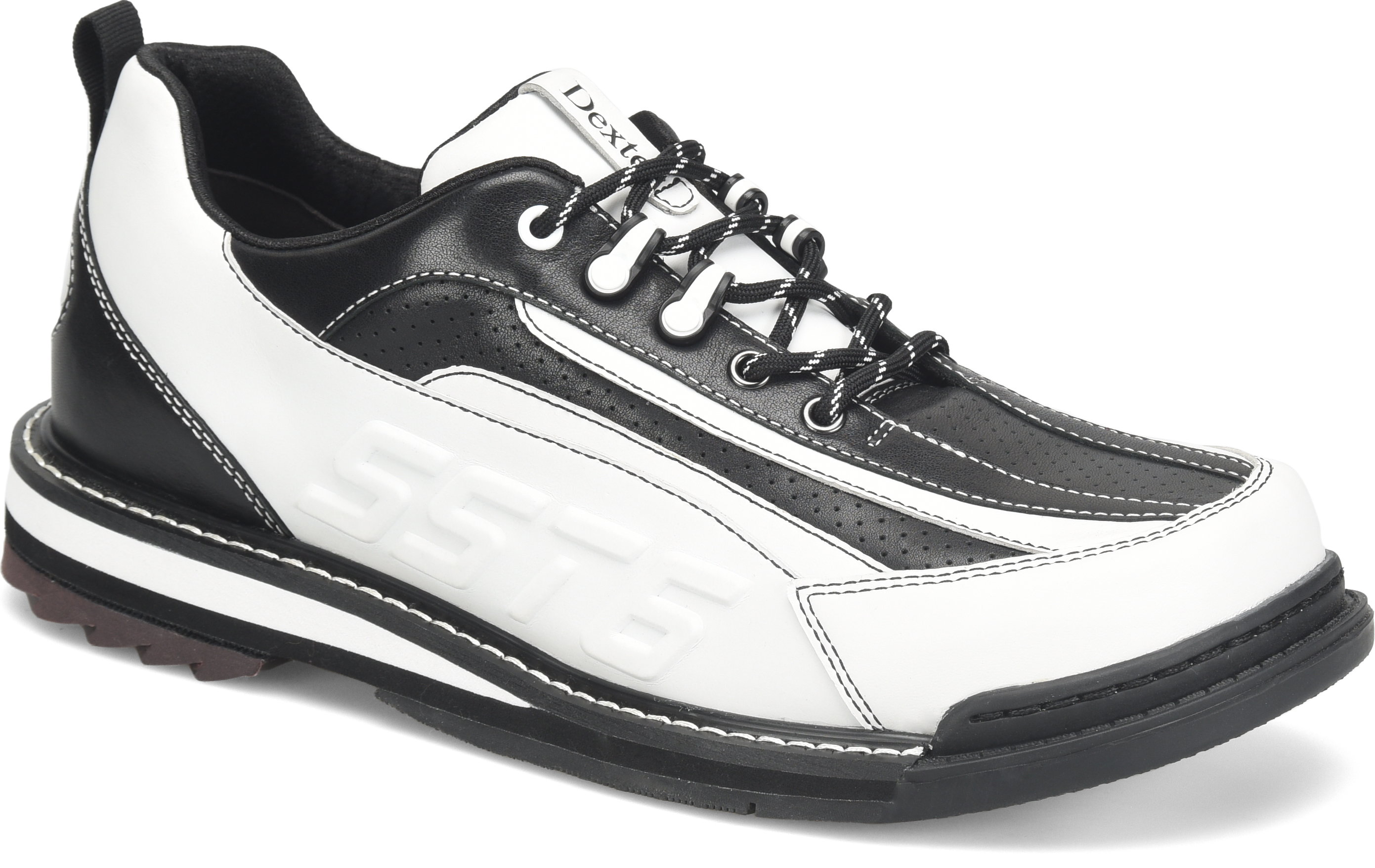 Dexter Mens SST 6 Hybrid LE White/Black Right Hand Bowling Shoes +