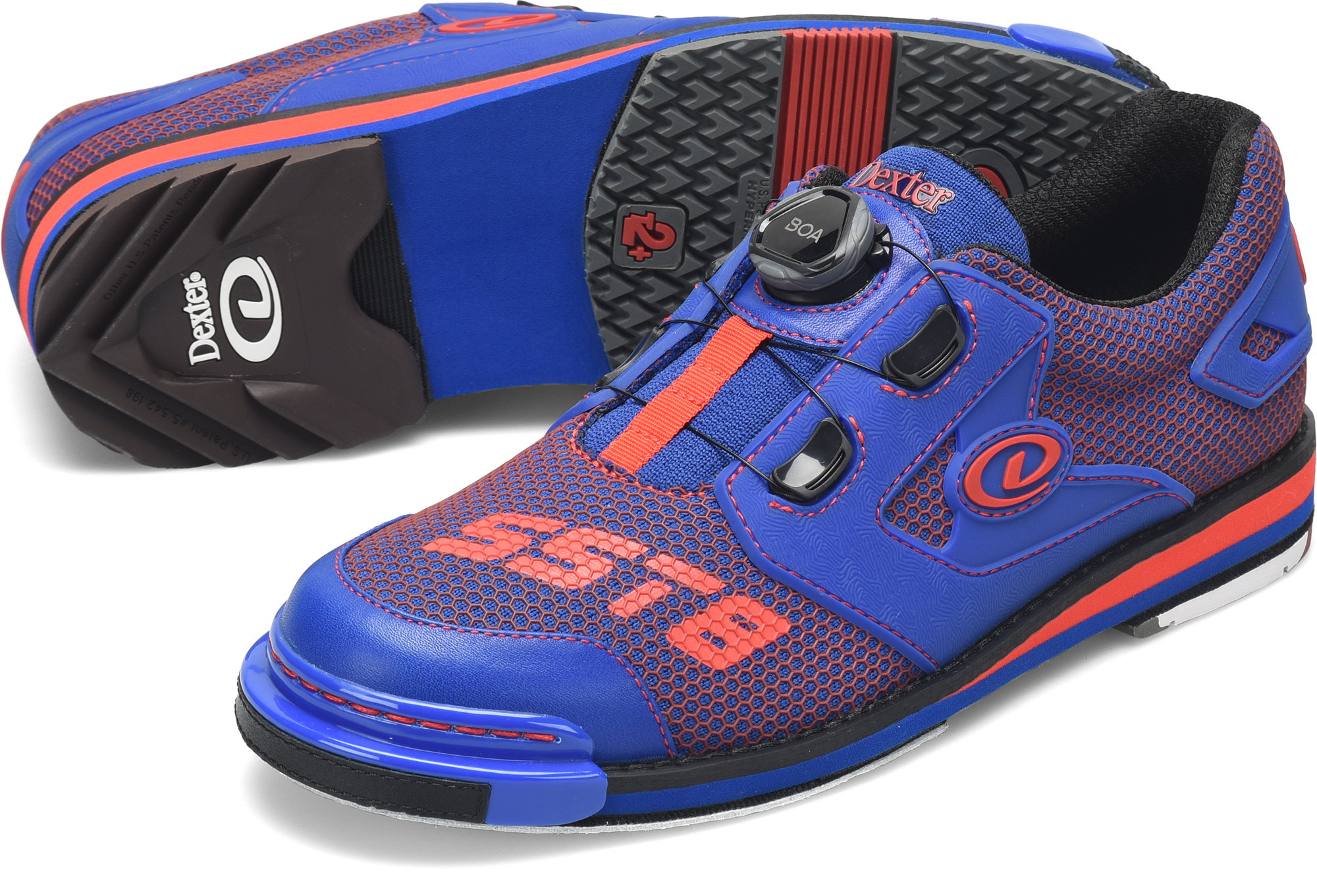 Dexter Mens SST 8 Power Frame BOA Blue/Red Bowling Shoes + FREE