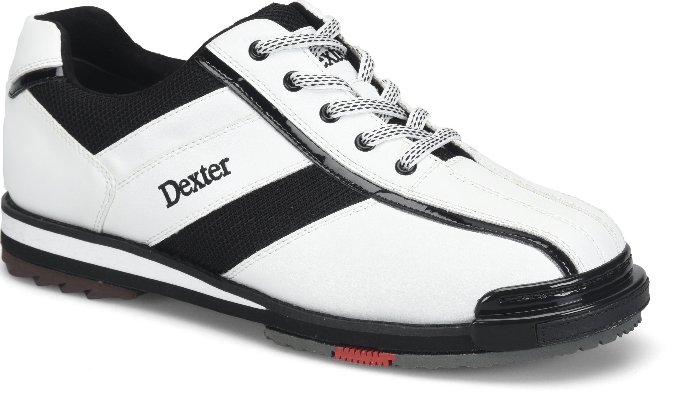 Dexter Mens SST 8 Pro White/Black Bowling Shoes + FREE SHIPPING