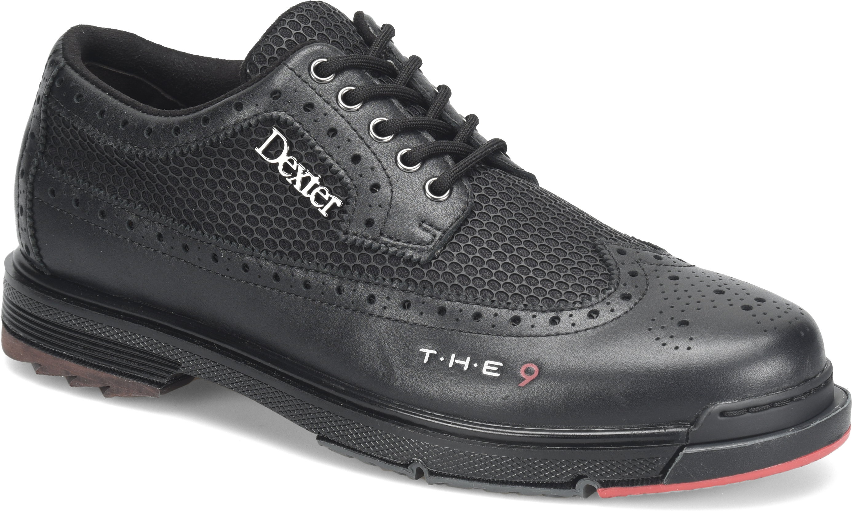 Dexter Mens THE 9 WT Black Wide Width Bowling Shoes + FREE SHIPPING