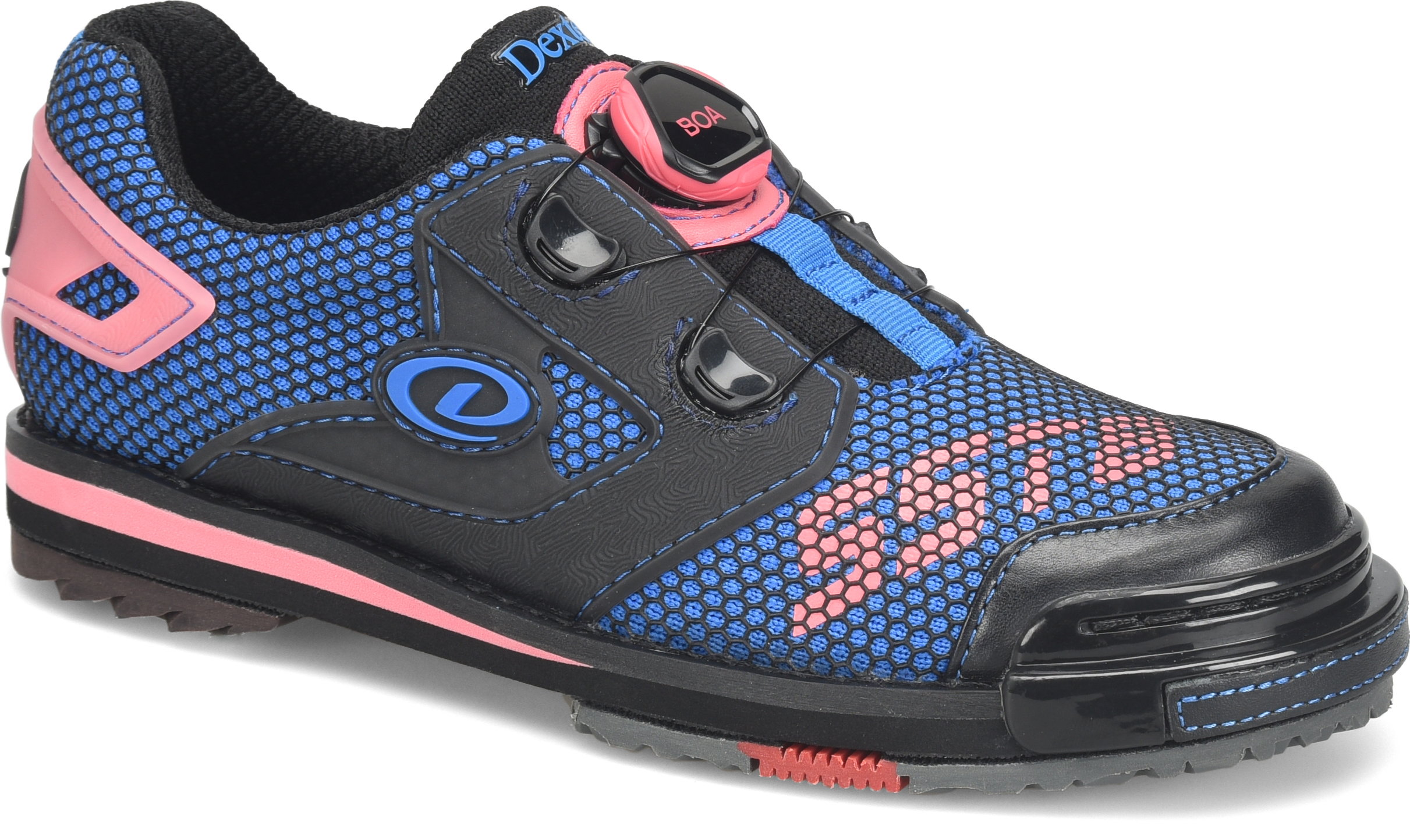 thumbnail interactive-video image 1 of Dexter Men's SST 8 Power Frame BOA Bowling Shoes - Black/Dark Grey, Interchangeable Sole 1 of 2