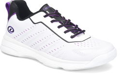 Dexter Womens Trixie White/Black/Purple Bowling Shoes