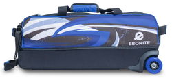 Ebonite Dye-Sub Triple Tote Blue/White Bowling Bags