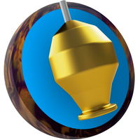 Ebonite Fireball Pearl Purple/Gold CORE Image