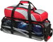 Review the Ebonite Team 3 Ball Tote/Roller Silver/Red