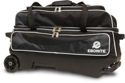 Ebonite Transport Triple Roller Black/White Bowling Bags