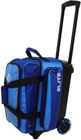 Top Bags: Elite Deluxe 2 Ball Roller Navy Plaid