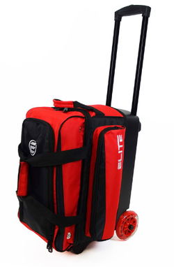 Elite Deluxe 2 Ball Roller Red Bowling Bags