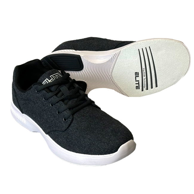 Elite Mens Casual Grey Wool Bowling Shoes + FREE SHIPPING