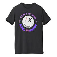 Exclusive Bowling.com Bowl Happy Neon T-Shirt Black MAIN Image