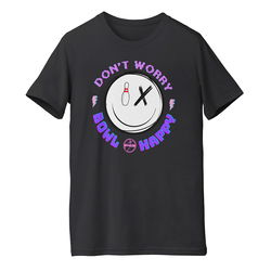 Exclusive Bowling.com Bowl Happy Neon T-Shirt Black