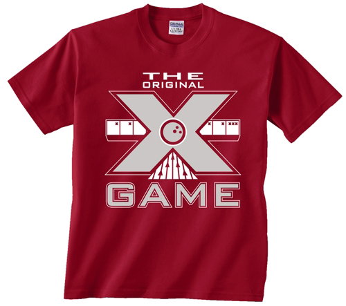 Exclusive bowling.com Original X Game TShirt Red