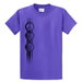Review the Exclusive bowling.com Peace/Love/Bowl TShirt Purp
