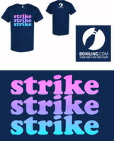 Exclusive Bowling.com Strike, Strike, Strike T-Shirt ALT Image