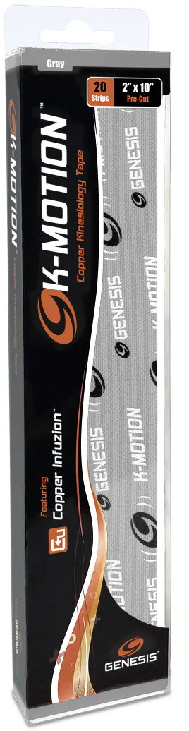 Genesis K-Motion Tape Pre-cut Grey