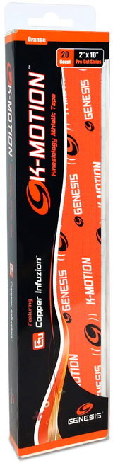 Top Accessories: Genesis K-Motion Tape Pre-cut Orange