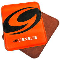 Genesis Pure Pad Grafix Buffalo Leather Ball Wipe Orange MAIN Image