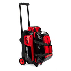 Genesis Sleek Gloss 2 Ball Roller Black/Red Bowling Bags