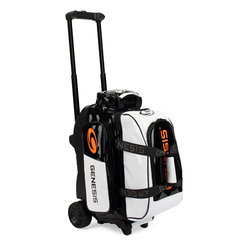 Genesis Sleek Gloss 2 Ball Roller White/Black Bowling Bags