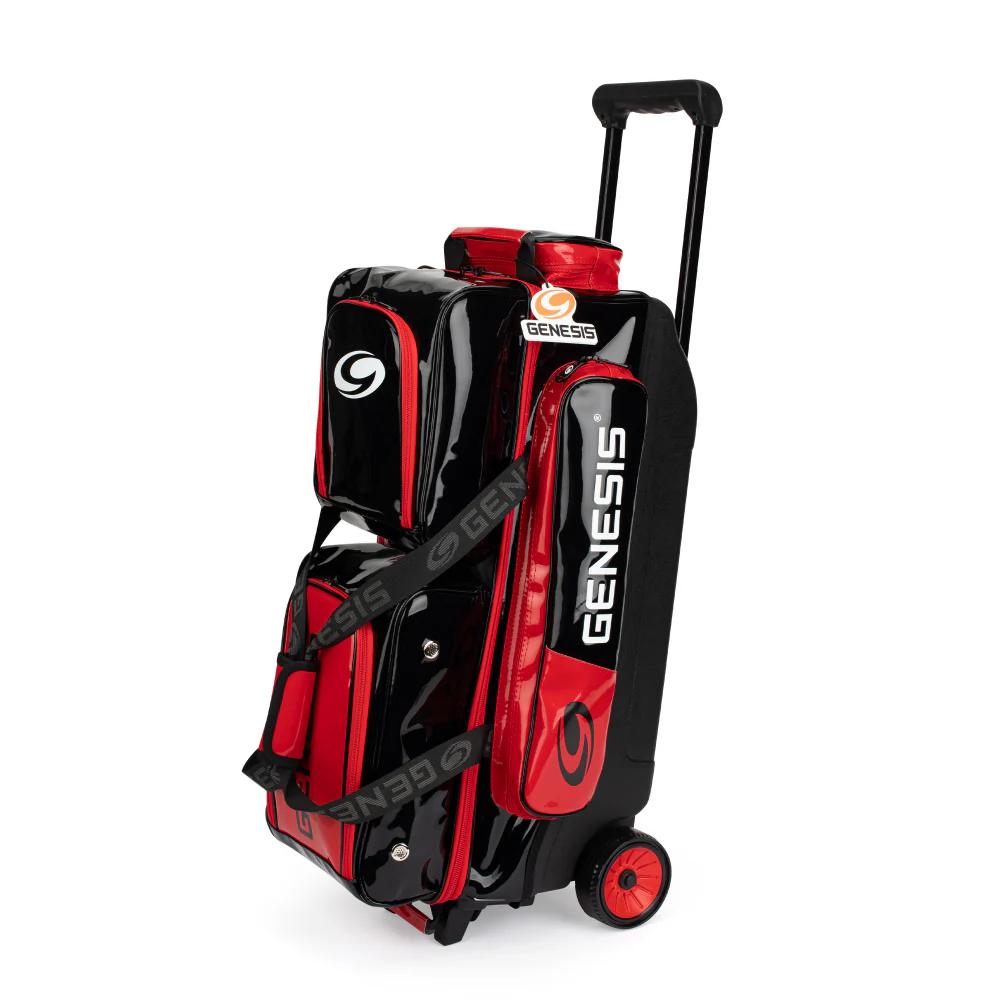 Genesis Sleek Gloss 3 Ball Roller Black/Red