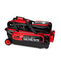 Genesis Sleek Gloss 3 Ball Roller Black/Red ALT Image