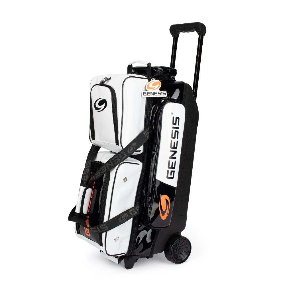 Genesis Sleek Gloss 3 Ball Roller White/Black