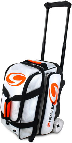 Genesis Sport Double Roller White Bowling Bags