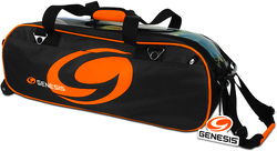 Genesis Sport Triple Roller/Tote Black/Orange Bowling Bags