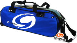 Genesis Sport Triple Roller/Tote Blue Bowling Bags