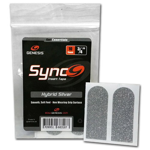Genesis Sync Silver 3/4" Insert Tape 10ct